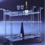 Clear Acrylic Bar Cart/ acrylic lucite bar cart