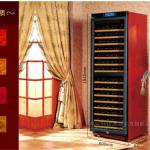 Dual-Zone Wooden Wine Cabinet