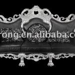 luxury and nice carved SOLID Wooden with leather sofa For CH902A