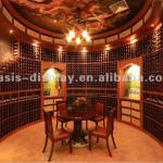Upstairs favorable wooden wine cellar rack