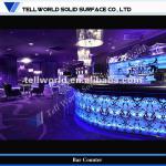 Commercial Luxury Bar Furniture Backlight LED Pub Bar Counter-TW-PACT-003