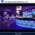 Commercial Luxury Bar Furniture Backlight LED Pub Bar Counter