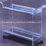 Lucite Bar Cart/ clear acrylic bar cart
