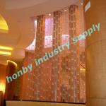 Sparkling surface transparent colour crystal chain curtain bar decoration