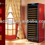 Dual-Zone Wooden Wine Cabinet
