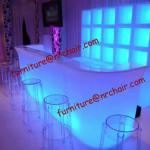 shanghai wholesale event rental acrylic LED commercial bar counter design