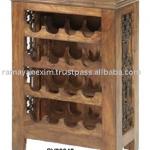 wine rack,bar furniture,sheesham wood furniture-SV09042