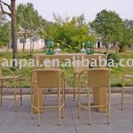 rattan bar counter