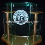 Wing Style and Glass Colored Acrylic Lectern-SL-059