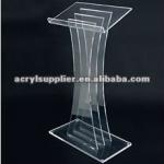 Floor standing acrylic lectern for meeting