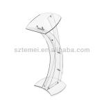 floor standing clear acrylic lectern