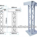 Hight quality aluminum truss lectern