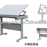 Height adjustable drawing table-PCZ-107E