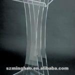 simple structure clear floor acrylic lectern