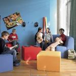 Soft seating in school: relaxing corners and quiet zones