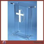 2013 acrylic church podiums/perspex lectern/glass pulpit