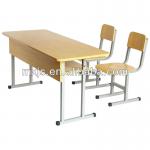 Hot-sale double school desk and chairs for school projects-MXS206