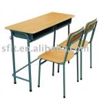 double student table with two chairs-SF-3210