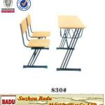 wooden student desk and chair/ middle school children table/ classroom school furniture-830#