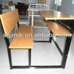 double seat school desk and chair-