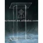 modern clear acrylic church lectern