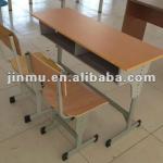 double adjustable school desk and chair-JMSD1188