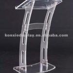 Curved Rail Acrylic Lectern-konxie-081215