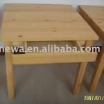 wooden square table