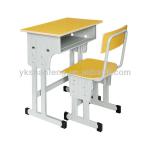 double column school desk and chairs