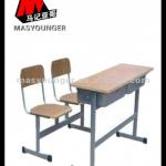 Popular student double desk and chair