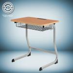 steel tube frame with plywood table top