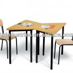 student desk trapezoid desk and chair set-JMSD1005L