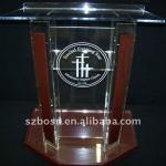 Acrylic Lectern with Wood Material-YL-044