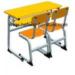 Double metal desk and chair,school desk and chair-JF-TD003