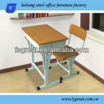 Single Wooden Student Desk And Chair/school Furniture