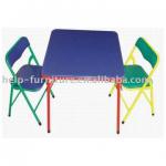 Wooden School desk and chair