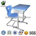 Plastic school desk and chair,school furniture