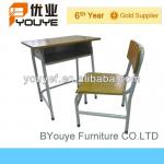 Middle School Wooden Students Desk And Chair Set