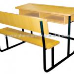 Wooden Double Seater School Furniture