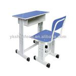 Single wooden student desk and chair/school furniture-SF-B036