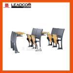 Leadcom School tables and chairs LS-908F series, flip-up tops, various back style look, aluminum stanchion-LS-908F SERIES