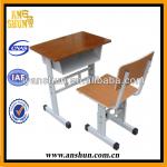 Very Stronger Single or Double Desk and Chair of school furniture for college student