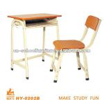 wooden student desk chair