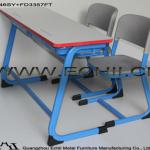 Double school desk and chair/School study table and chair/Student desk and chair-C315+F325