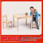 kids table and chairs of pine wood for children-PTC-K/D1001