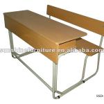 School furniture double decker table with chair