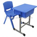 School desk and chair