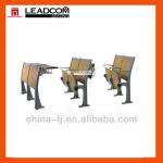 China Manufacturer Lecture hall seating (LS-920M), Available with 3 kinds of filp-up table top, with wood or steel backrest