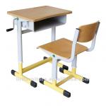 Handle adjustable student desk and chair sets