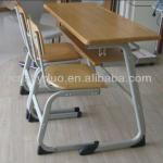 double school desk and chair